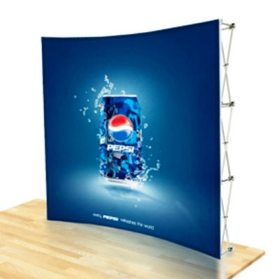 Pop Up Display Curved in Malaysia