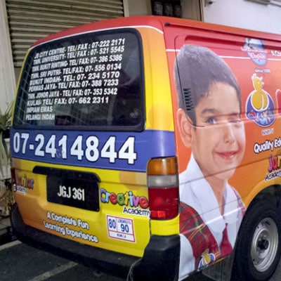 Johor Bahru Van Wrap Vehicle Advertising Car Sticker