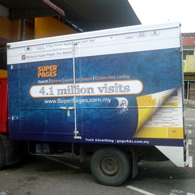 Johor Vehicle Advertising Truck Wrap Lorry Sticker Advertisement
