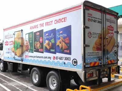 Truck Advertising Lorry Wrap Singapore Sticker Installation Johor GogoAds