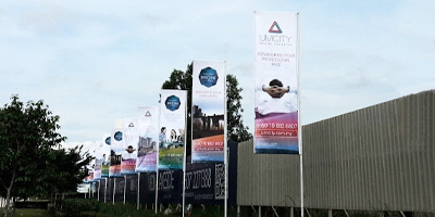 New Project Site Pole Banners Printing JB GogoAds