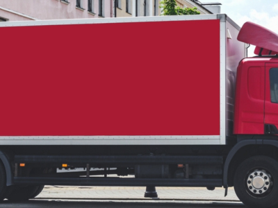 Lorry advertising in Johor